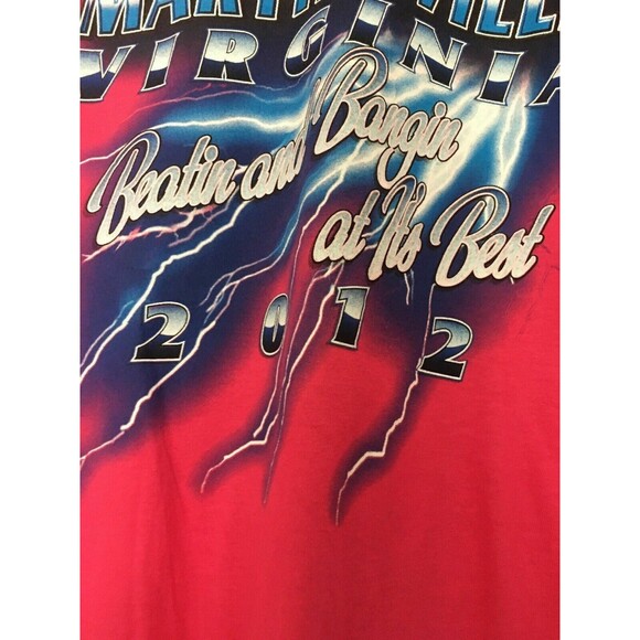 Gildan Adult Unisex Graphic Print T-Shirt "Virginia Beach 2012" Size M Pink - Picture 6 of 12